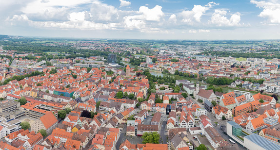 Blick auf Ulm vom Ulmer Münster aus