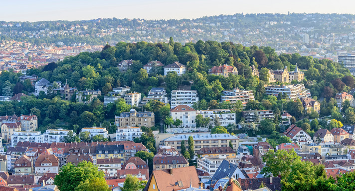 Blick auf Karlshöhe, Stuttgart