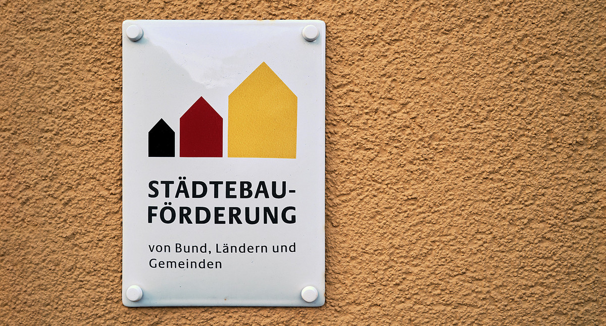 Plakette Städtebauförderung