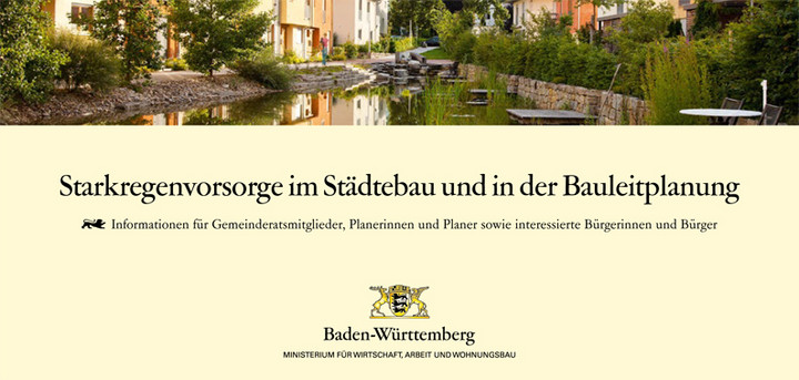 Titel der Brosch&uuml;re Starkregenvorsorge