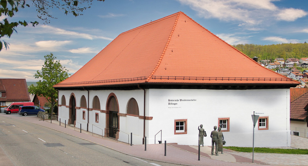 Historische Weinbrennerkelter in der Ortsmitte von Kämpfelbach-Bilfingen