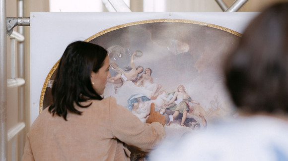 Ministerin Theresa Schopper besucht Schloss Monrepos in Ludwigsburg.
