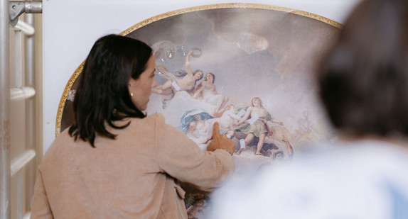 Ministerin Theresa Schopper besucht Schloss Monrepos in Ludwigsburg.