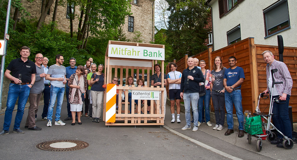 Mitfahrbank in Stuttgart-Kaltental