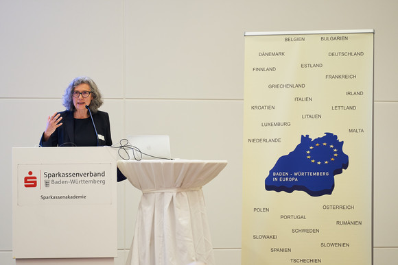 Europa Festveranstaltung „EUropa – Gestern. Heute. Morgen.“ Ministerialdirigentin Dr. Alexandra Zoller hält eine Rede.