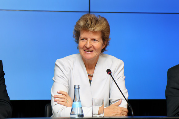 Pressekonferenz Normenkontrollrat zum Bürokratieabbau Gisela Meister-Scheufelen bei der Regierungspressekonferenz