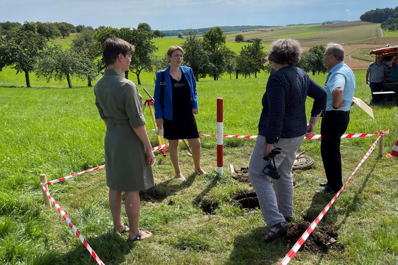 Staatssekretärin Andrea Lindlohr beim Abschluss der bundesweiten Messkampagne im Main-Tauber-Kreis