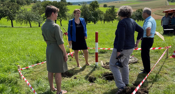 Staatssekretärin Andrea Lindlohr beim Abschluss der bundesweiten Messkampagne im Main-Tauber-Kreis