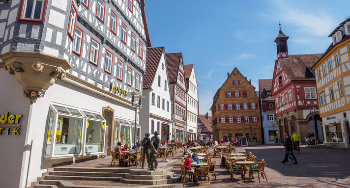 Marktplatz in Waiblingen (Bild: © Manuel Schönfeld)