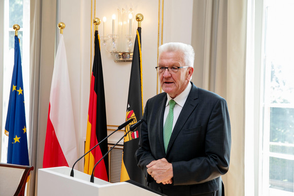 Europa Weitere Kooperationen mit Woiwodschaft Łódźkie Ministerpräsident Winfried Kretschmann