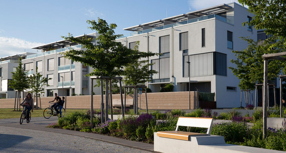 Blick in den Stadtteil Bahnstadt, Heidelberg