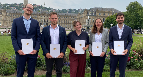 v.l.: Till Brückel, Markus Hellebrand, Felicia Rix, Vera Kozel und Marius Gißler