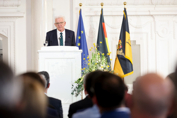 Festakt 75. Geburtstag von Ministerpräsident Winfried Kretschmann Erwiderung durch Ministerpräsident Winfried Kretschmann