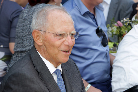Stallwächterparty 2018 ARTEN VIELFALT LEBEN Bundestagspräsident Dr. Wolfgang Schäuble auf der Stallwächterparty.