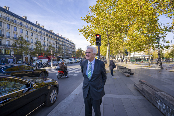 Auslandsreise Kretschmann auf Delegationsreise in Paris Ministerpräsident Winfried Kretschmann in Paris (Bild: Staatsministerium Baden-Württemberg)