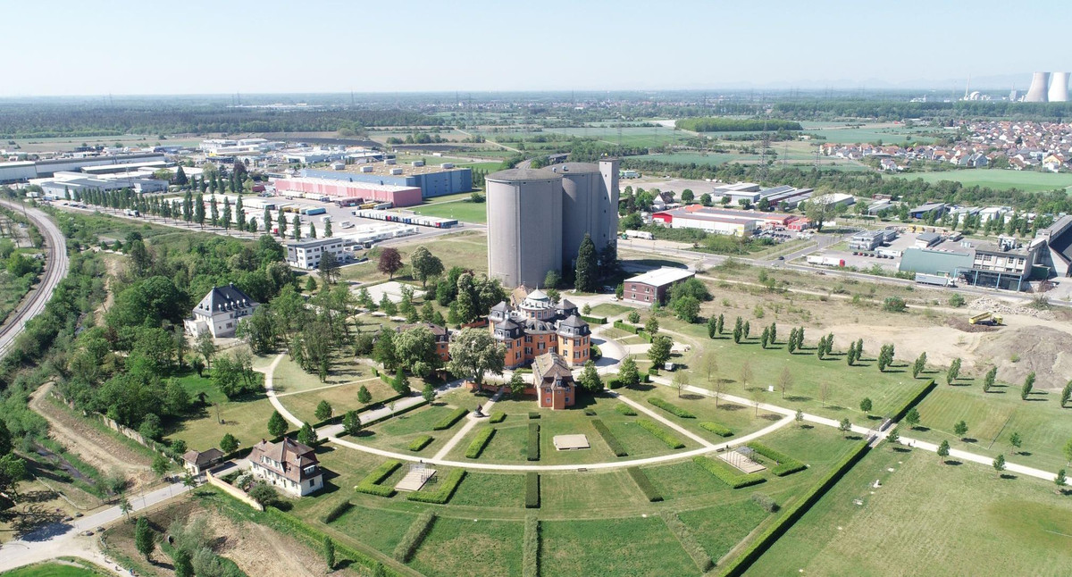 Luftbild vom Gewerbepark, 2020