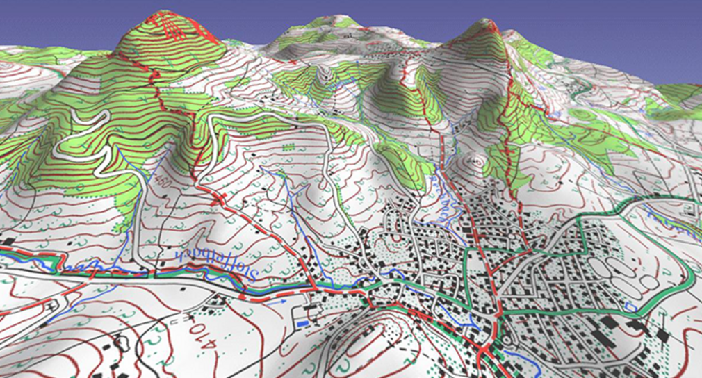 Beispiel eines Digitalen Geländemodell