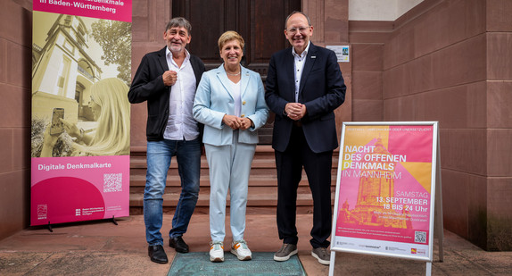 von links nach rechts: LAD-Präsident Prof. Dr. Claus Wolf, Ministerin Nicole Razavi und Mannheims Oberbürgermeister Christian Specht