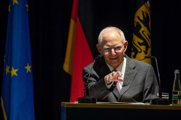 Demokratie Symposium „Demokratische Öffentlichkeit neu denken“ Bundestagspräsident Dr. Wolfgang Schäuble bei seinem Impulsvortrag