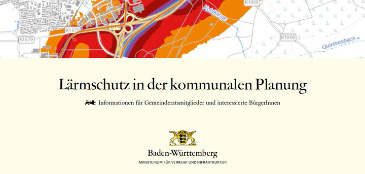 Titel der Brosch&uuml;re L&auml;rmschutz in der kommunalen Planung