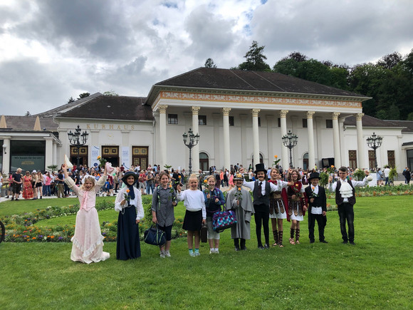 Kinderschauspieler beim Welterbefest in Baden-Baden