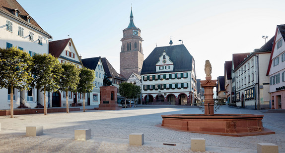 Staatspreis Baukultur 2024: Anerkennung in der Kategorie Öffentliche Räume, Grün- und Freiräume, Marktplatz Weil der Stadt