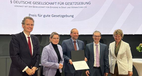 Auszeichnung für gute Gesetzgebung