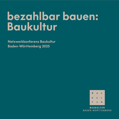 Titelbild der Broschüre zur Baukultur Netzwerkkonferenz 2025