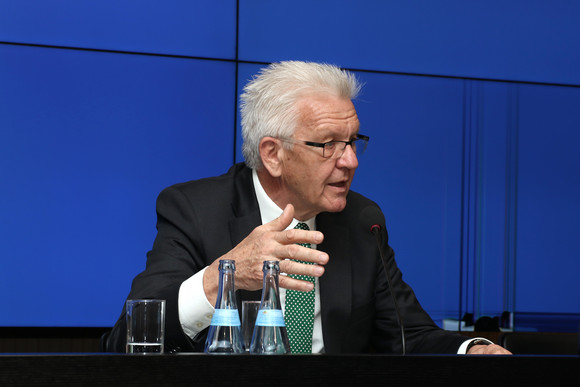 Pressekonferenz Qualitätskonzept für das Bildungssystem im Land Ministerpräsident Winfried Kretschmann