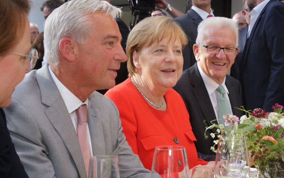 Stallwächterparty 2018 ARTEN VIELFALT LEBEN Bundeskanzlerin Dr. Angela Merkel zu Gast bei der Stallwächterparty mit Ministerpräsident Winfried Kretschmann und dem Stellvertretenden Ministerpräsidenten und Innenminister Thomas Strobl