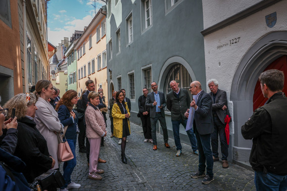 Denkmalreise Ministerin Razavi zu Besuch in Konstanz Ministerin Nicole Razavi MdL auf Denkmalreise in Konstanz